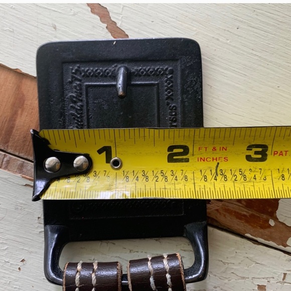 vintage brass Tech Ether Guild buckle with belt - Picture 10 of 15